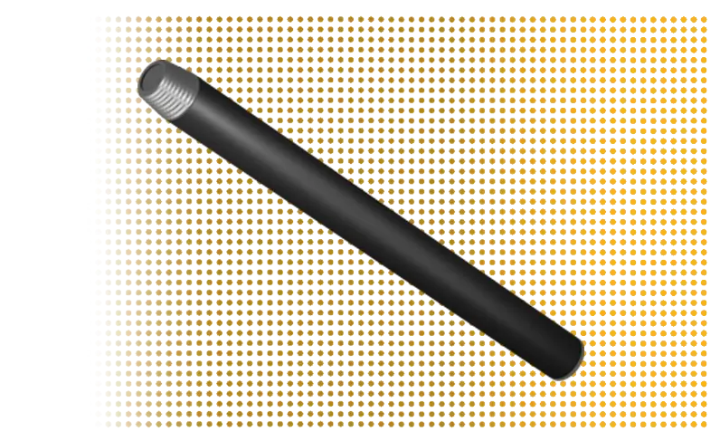 Illustration of metal pipe representing pipe and tubing